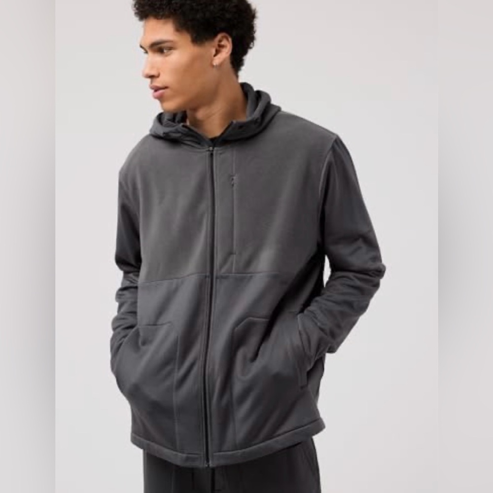 American Eagle Men AE 24/7 Fleece Zip-Up Hoodie